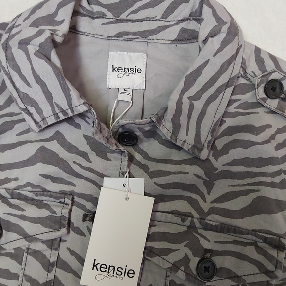 Kensie Zebra-Print Coat - Picture 7 of 11